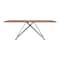 Armen Living Modena Contemporary Dining Table in Matte Black Finish and Walnut Wood Top LCMNDIWABL - alternate 7